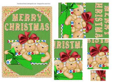 Merry Christmas Gingerbread Men - Pyramid