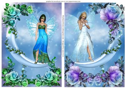 Blended Roses Moon Fairies Toppers