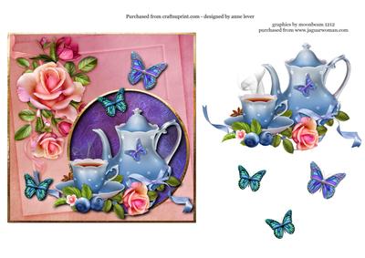 Blue Tea & Peach Melba Roses