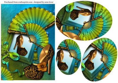 Beautiful Fans & Diva Shoe Oval Stacker