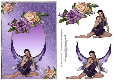 Heritage Roses & Purple Fairy