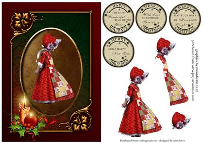 'holly Bonnet' Christmas Topper