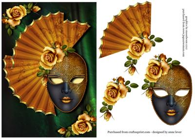 Gold Roses & Golden Masque