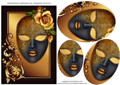 Golden Masque - Oval Pyramid Topper