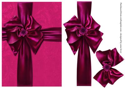 Sumptuous Ribbons & Bow Wrapped Present Topper