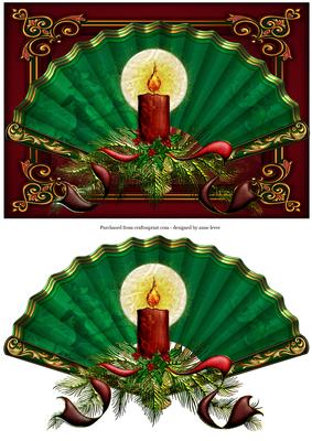 Christmas Candle & Fan