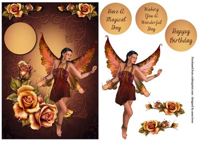 Autumn Fairy + Decoupage & Greetings