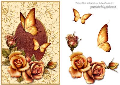 Butterflies and Roses + Decoupage