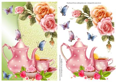 Tea Time Rosy Flutters