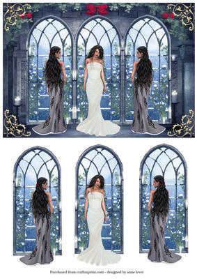 Beautiful Winter Gothic Window