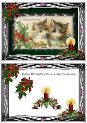 Vintage Christmas Kittens
