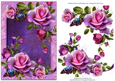 Beautiful Roses - Purple & Pink