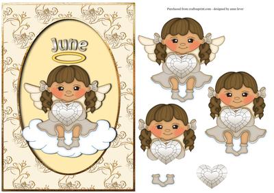 Birthstone Angel - June - Pearl