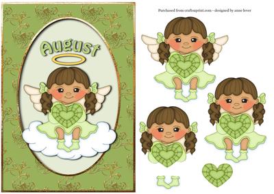 Birthstone Angel - Peridot - Green