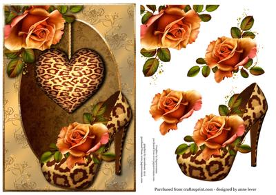 Jaguar Heart & Shoe with Beautiful Roses