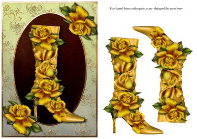 Boot of Golden Roses