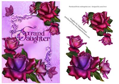 Grand Daughter - with Beautiful Roses