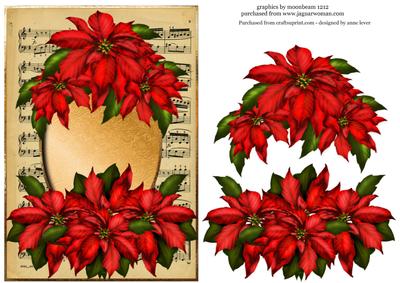 Beautiful Red Christmas Poinsettias
