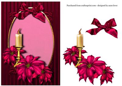 Pink Poinsettia Christmas