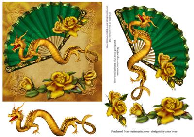 Golden Dragon & Golden Roses