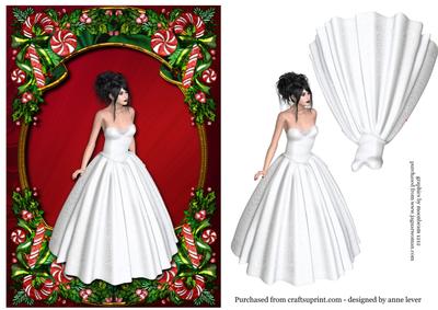 A Snow White Christmas Beauty + Decoupage