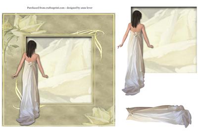 White Rose Lady - Blank, Any Occasion