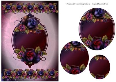 Gorgeous Roses Plaque & Borders Pyramid