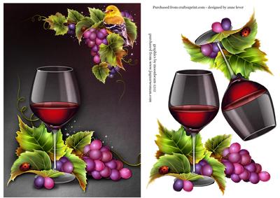 Any Occasion for a Wine Lover + Decoupage