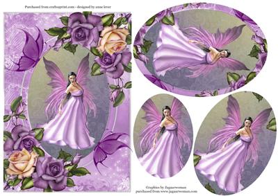 Beautiful Lavendar Heritage Rose Fairy