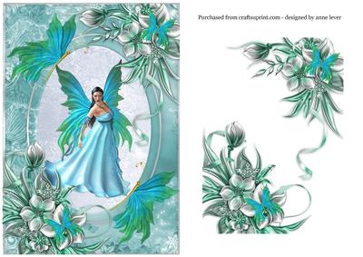 Beautiful Faery, Flowers & Butterflies + Decoupage