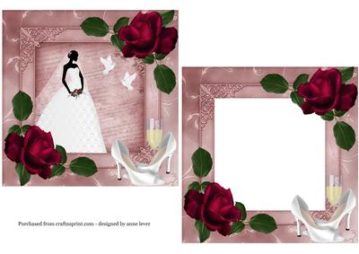 Beautiful Roses & Lace Silhouette Bride
