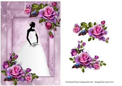 Romantica Roses Wedding Bride Silhouette
