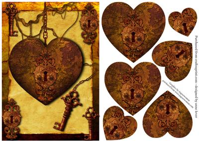 Steampunk Valentine - Rusty Keys to My Heart