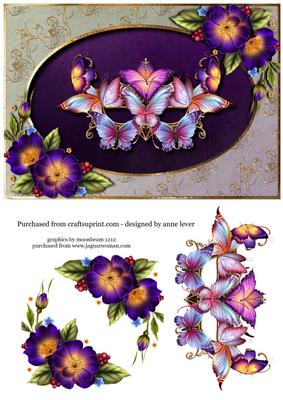 Beautiful Butterfly Masque & Wild Roses