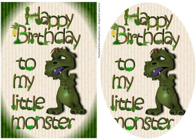 Happy Birthday to My Little Monster