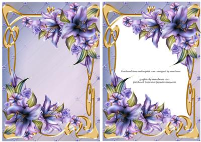 Gorgeous Art Nouveau Lilies