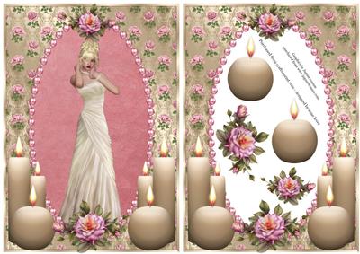 Pearls, Candles & Roses in Pink & Gold