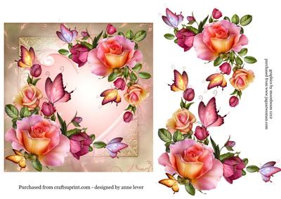 Romantica Roses & Butterflies + Decoupage