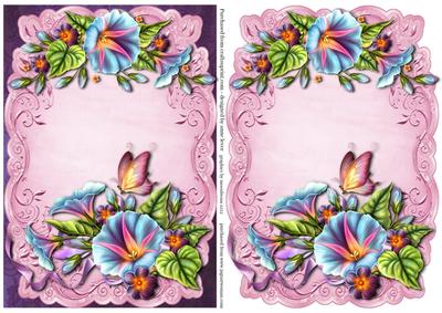 Gorgeous Morning Glory Topper & Plaque