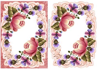 Gorgeous Pink Flowers Topper & Plaque