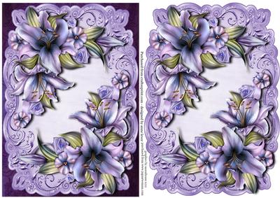 Beautiful Purple Lilies Topper & Plaque