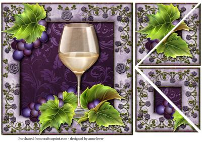 White Wine & Grapes + Extra Corners