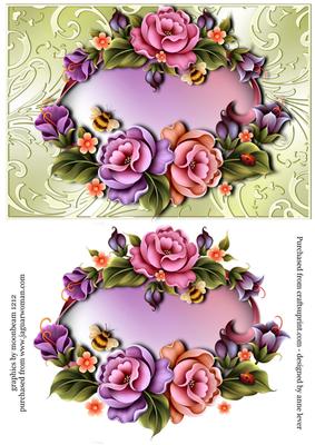 Enchanted Garden on a Shimmering Frame