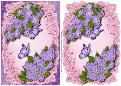 Lilac and Butterflies Topper & Plaque