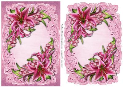 Gorgeous Stargazer Lilies Topper & Plaque