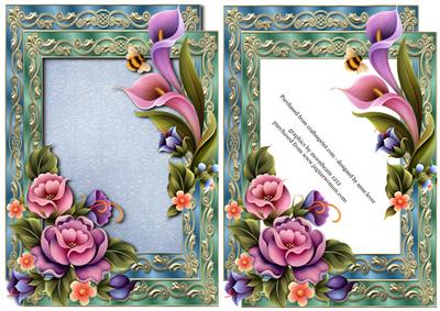 Double Satin Frame & Enchanted Flowers