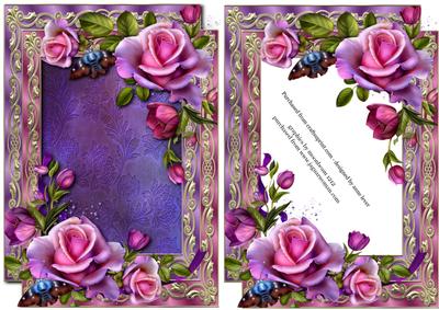 Double Satin Frame & Romantica Roses