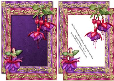 Double Satin Frame & Fabulous Fuschias