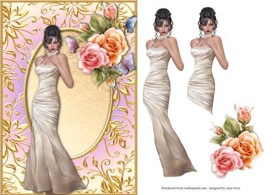 Glamour & Rosy Glow Roses + Decoupage