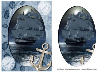 Ancient Sailing Ship - Male Topper